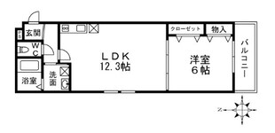 フジパレス岩田町Ⅰ番館の物件間取画像